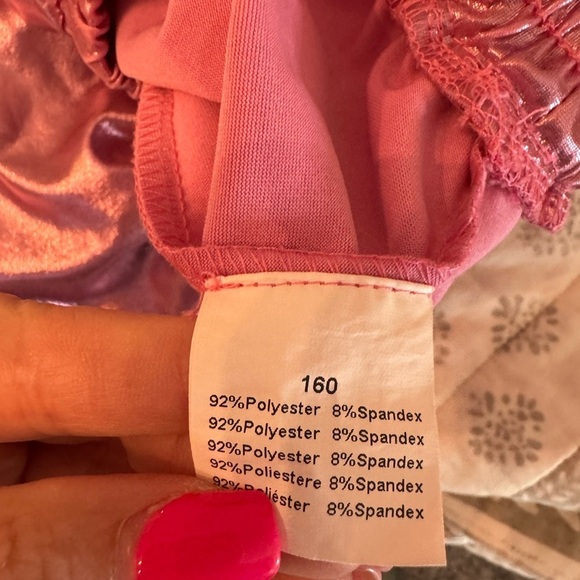 Girls pink metallic shorts - Picture 4 of 4